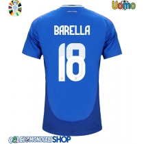 Maglie da calcio Italia Nicolo Barella #18 Prima Maglia Europei 2024 Manica Corta